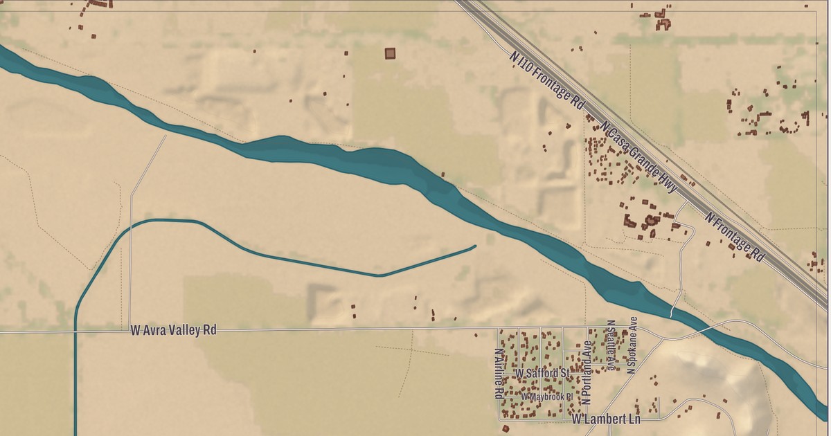 Beautifully Detailed Map of Picture Rocks, Arizona