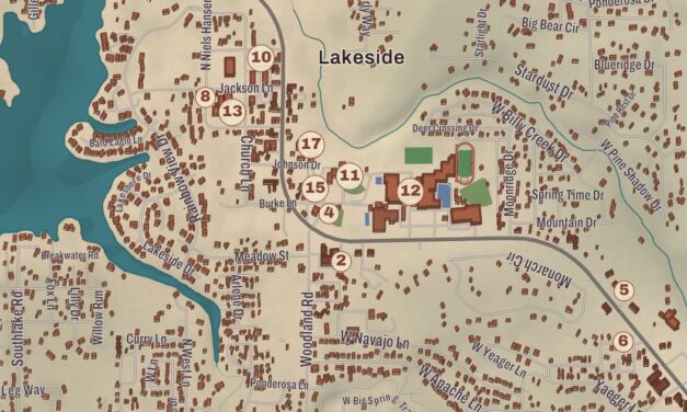 Beautifully Detailed Map of Pinetop-Lakeside, Arizona