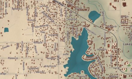 Beautifully Detailed Map of Pinetop-Lakeside, Arizona
