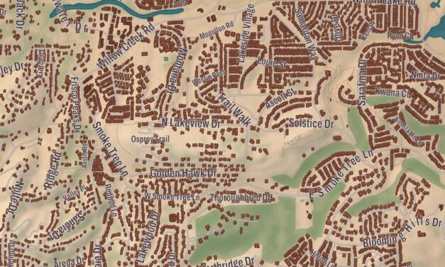 Beautifully Detailed Map of Prescott, Arizona