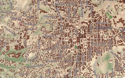 Beautifully Detailed Map of Prescott, Arizona