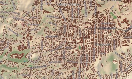 Beautifully Detailed Map of Prescott, Arizona
