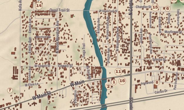 Beautifully Detailed Map of Quartzsite, Arizona