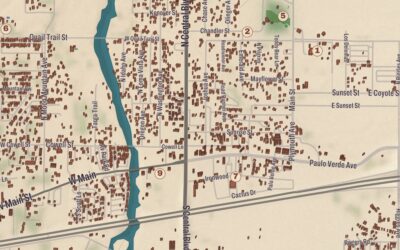 Beautifully Detailed Map of Quartzsite, Arizona