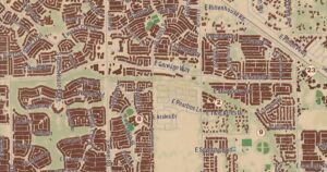Queen Creek, Arizona map detail