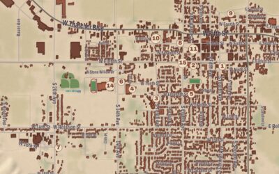 Beautifully Detailed Map of Safford, Arizona