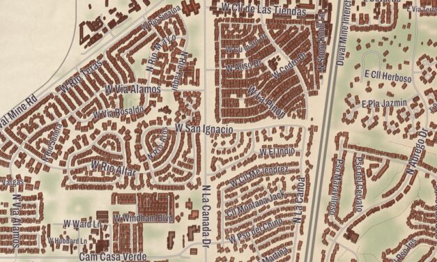 Beautifully Detailed Map of Sahuarita, Arizona