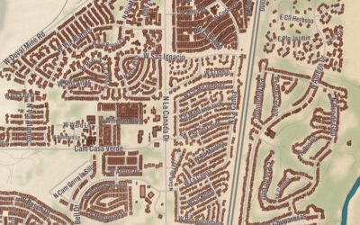 Beautifully Detailed Map of Sahuarita, Arizona