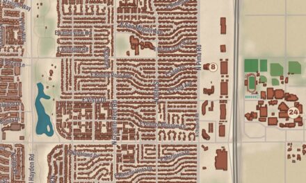 Beautifully Detailed Map of Salt River Pima-Maricopa Indian Community, Arizona