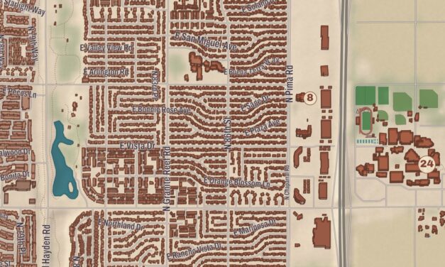 Beautifully Detailed Map of Salt River Pima-Maricopa Indian Community, Arizona