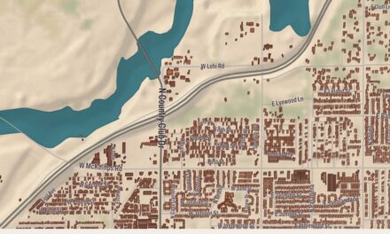 Beautifully Detailed Map of Salt River Pima-Maricopa Indian Community, Arizona