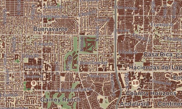 Beautifully Detailed Map of Scottsdale, Arizona