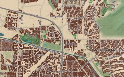 Beautifully Detailed Map of Scottsdale, Arizona