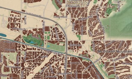 Beautifully Detailed Map of Scottsdale, Arizona