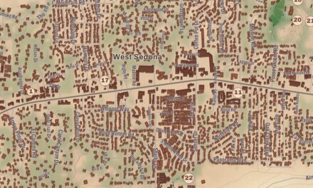 Beautifully Detailed Map of Sedona, Arizona