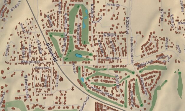 Beautifully Detailed Map of Show Low, Arizona