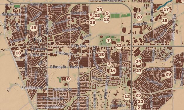 Beautifully Detailed Map of Sierra Vista, Arizona
