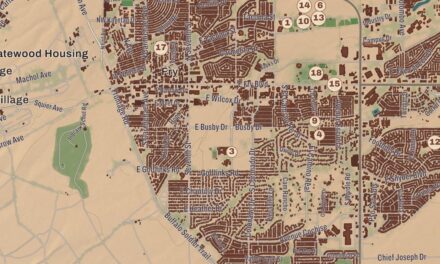 Beautifully Detailed Map of Sierra Vista, Arizona