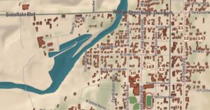 Snowflake, Arizona map detail
