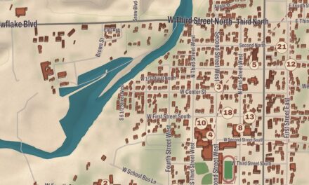 Beautifully Detailed Map of Snowflake, Arizona