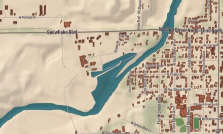 Beautifully Detailed Map of Snowflake, Arizona