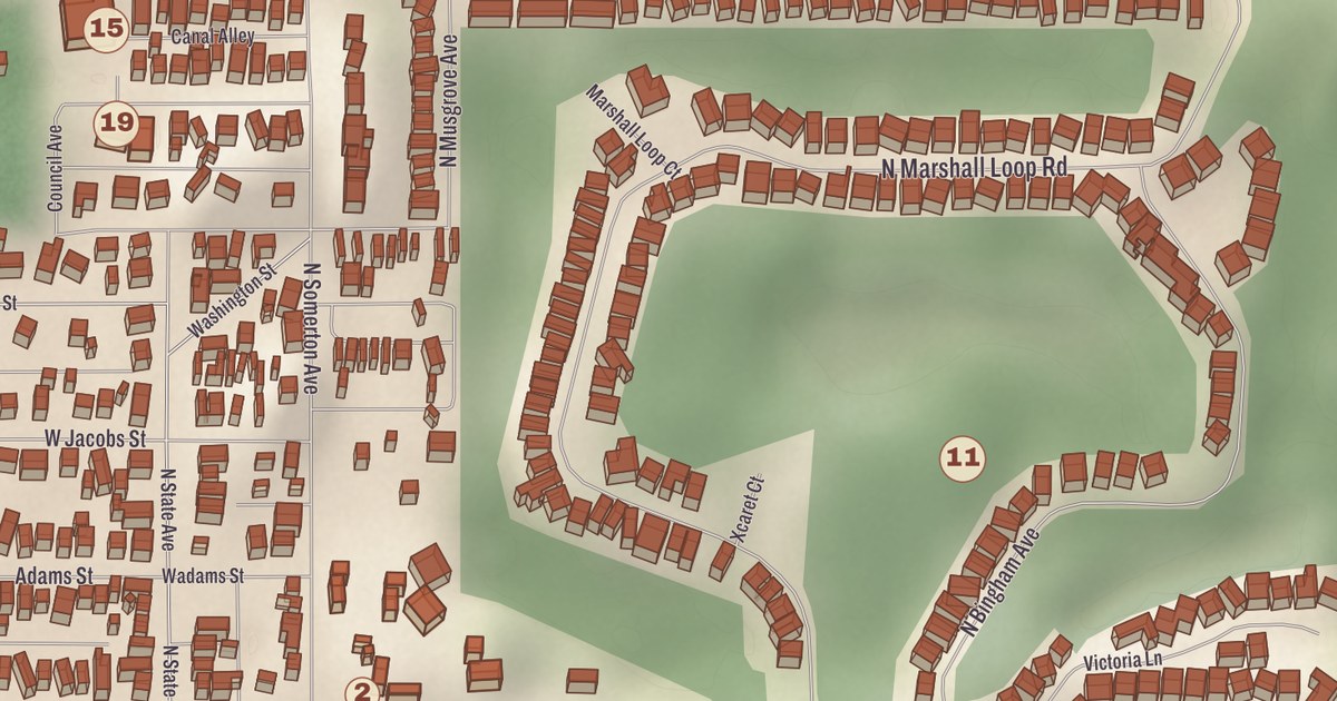 Beautifully Detailed Map of Somerton, Arizona