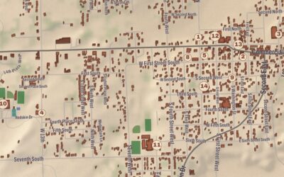 Beautifully Detailed Map of St Johns, Arizona