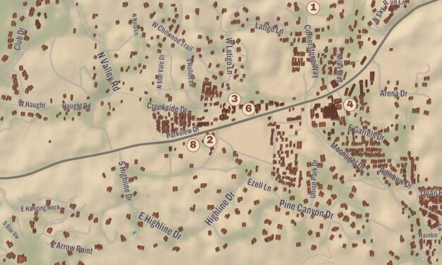 Beautifully Detailed Map of Star Valley, Arizona