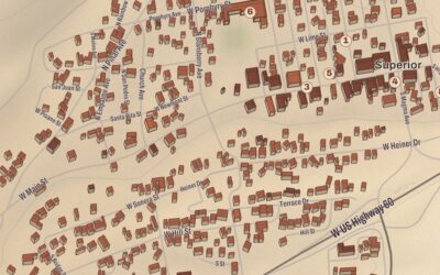 Beautifully Detailed Map of Superior, Arizona