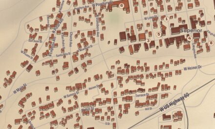 Beautifully Detailed Map of Superior, Arizona