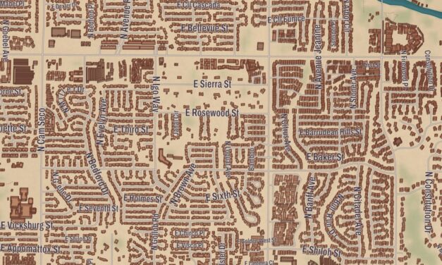 Beautifully Detailed Map of Tanque Verde, Arizona