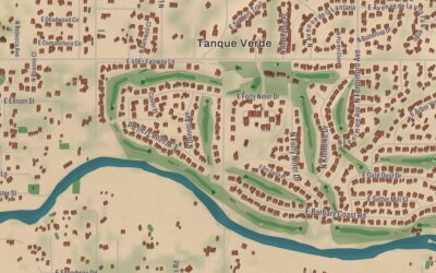 Beautifully Detailed Map of Tanque Verde, Arizona