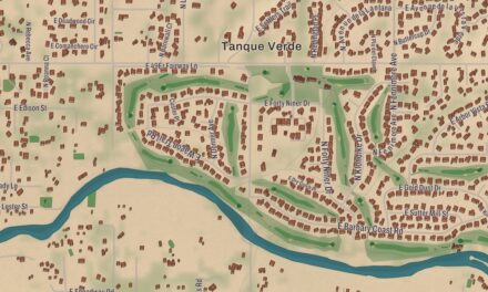 Beautifully Detailed Map of Tanque Verde, Arizona