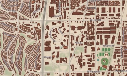 Beautifully Detailed Map of Tempe, Arizona