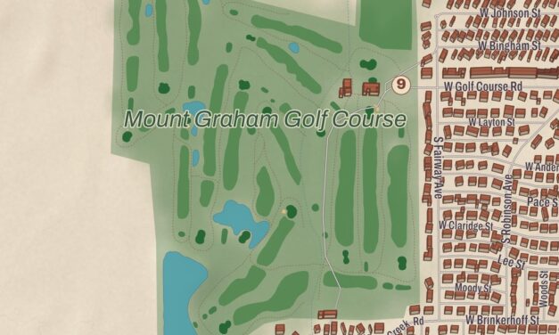 Beautifully Detailed Map of Thatcher, Arizona