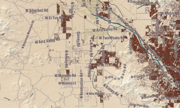 Beautifully Detailed Map of Tohono O’odham Nation, Arizona