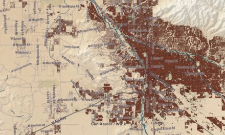 Beautifully Detailed Map of Tohono O’odham Nation, Arizona