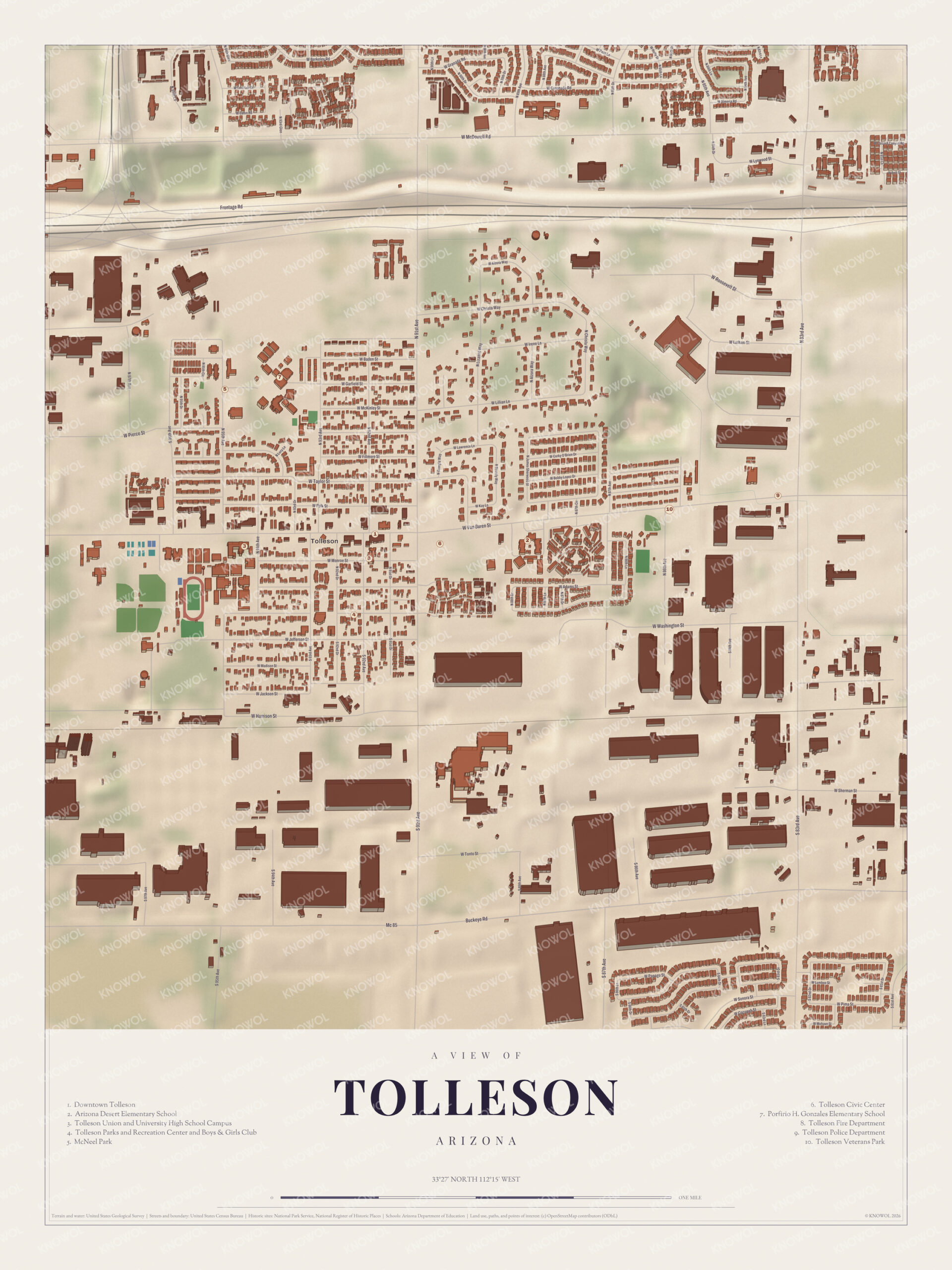 Map of Tolleson, Arizona