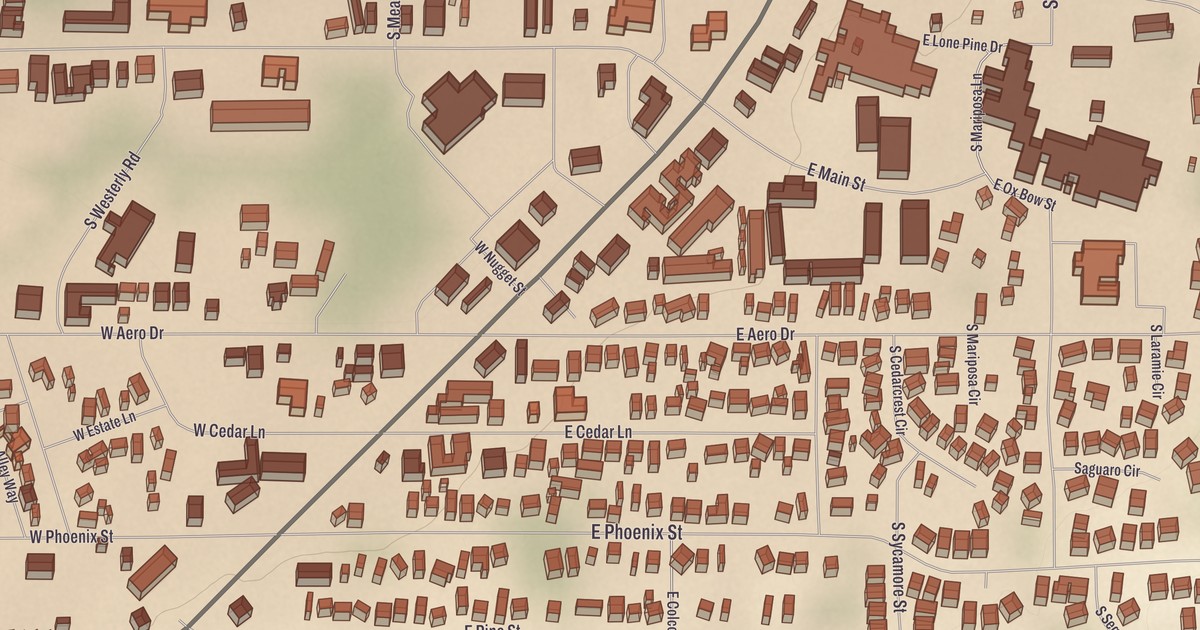 Beautifully Detailed Map of Tonto Apache Tribe, Arizona