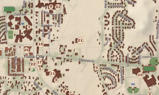 Beautifully Detailed Map of Tuba City, Arizona