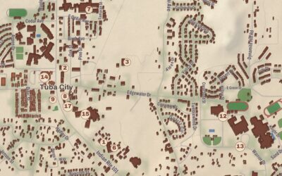 Beautifully Detailed Map of Tuba City, Arizona