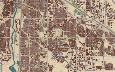 Beautifully Detailed Map of Tucson, Arizona