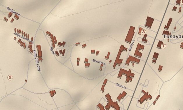 Beautifully Detailed Map of Tusayan, Arizona