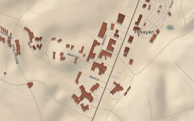 Beautifully Detailed Map of Tusayan, Arizona