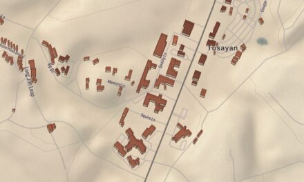 Beautifully Detailed Map of Tusayan, Arizona