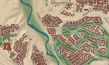 Beautifully Detailed Map of Vail, Arizona