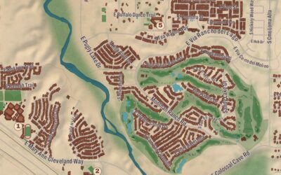 Beautifully Detailed Map of Vail, Arizona