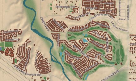Beautifully Detailed Map of Vail, Arizona