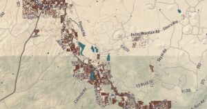 White Mountain Apache Tribe, Arizona map detail
