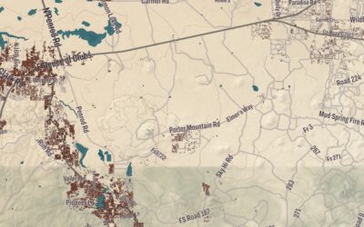 Beautifully Detailed Map of White Mountain Apache Tribe, Arizona
